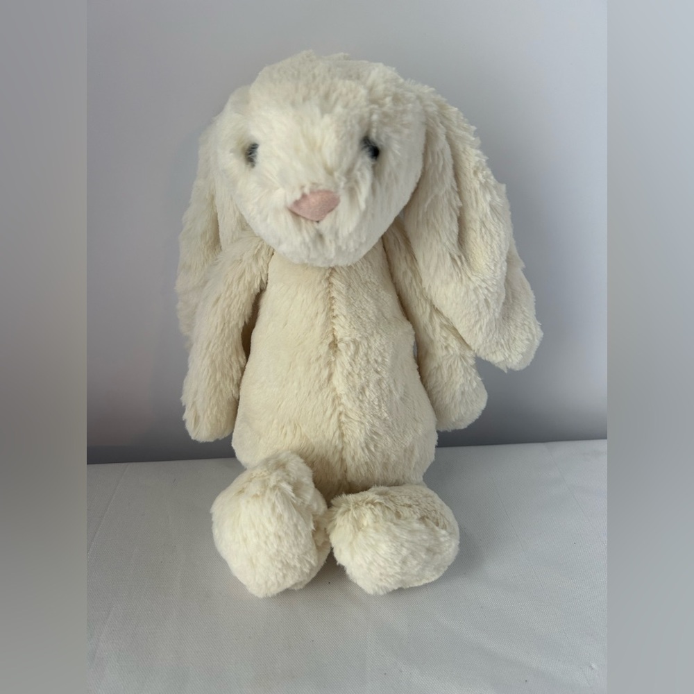 Jellycat Plush Bashful Cream Bunny stuffed animal - Picture 3 of 7